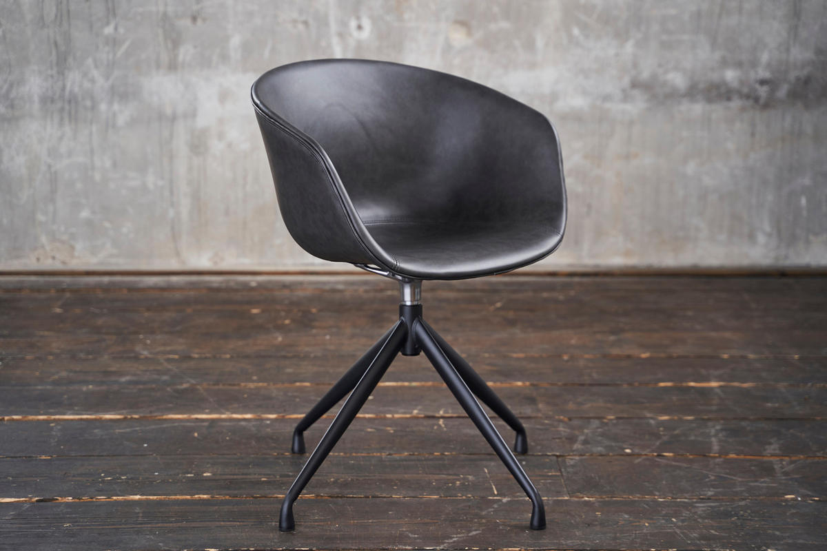 DREHSTUHL DANI Grau Kunstleder - Grau, Leder (60/81/54.5cm) - KAWOLA