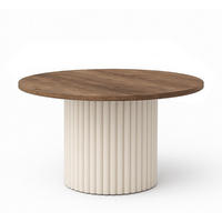 TISCH Lefkas Kaschmir Riko Rund 90 cm - Braun, Holzwerkstoff (90/90/42cm) - Sepro Meble