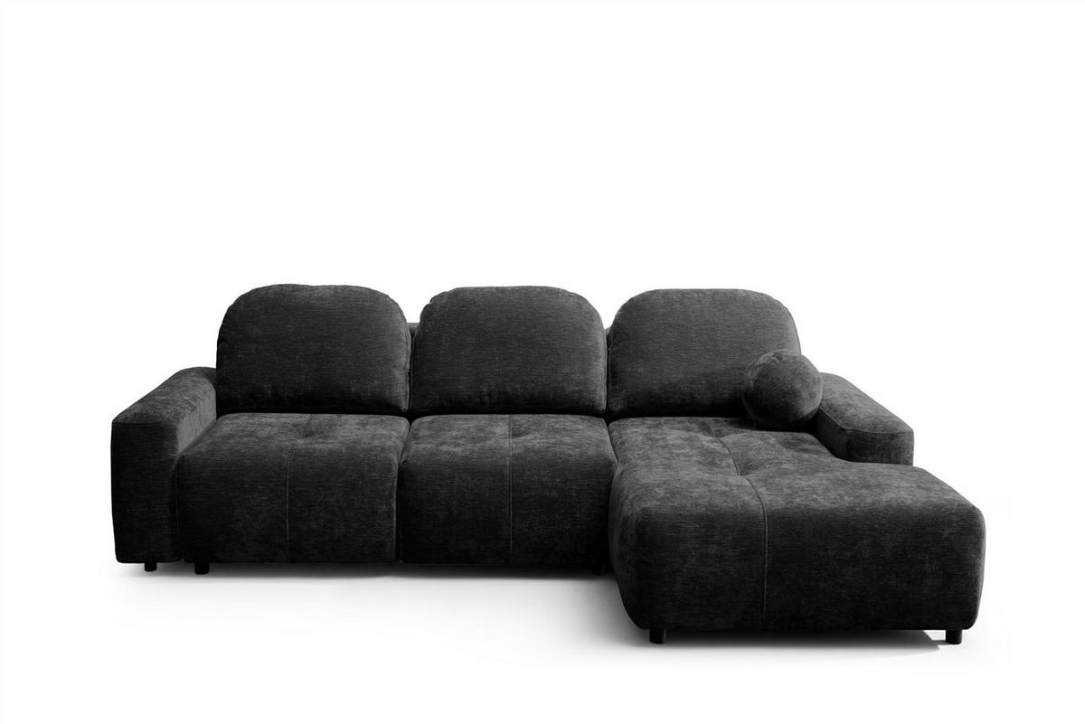 ECKSOFA Argos In Vibe - Schwarz, Holzwerkstoff/Textil (267/170cm) - Fun Möbel