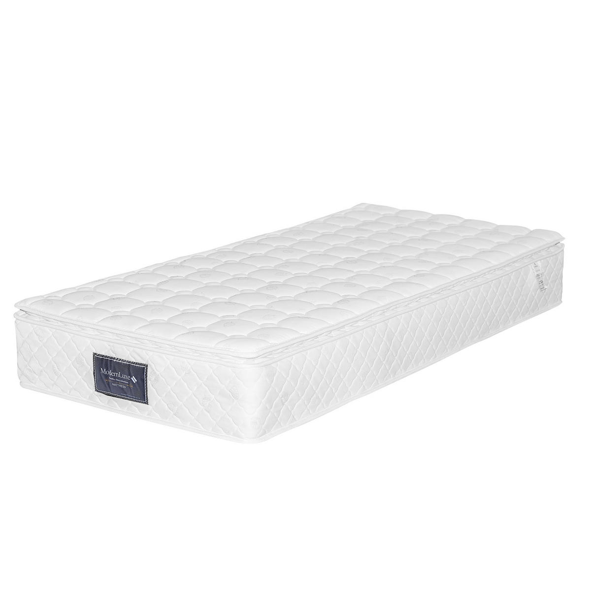 ENOJNA postelja iz bombažnega lana 90x200 cm bež z USB in USB-C polnjenjem, prostorom za shranjevanje in letvenim dnom - bež, tekstil (90/200cm) - Modfu