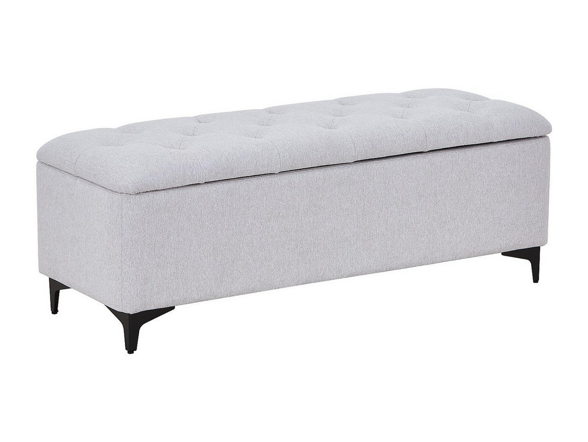 SITZBANK - 120 cm x 45 cm - Stoff - Beige - SABILO - Beige, Textil (120/44/45cm) - Vente-Unique