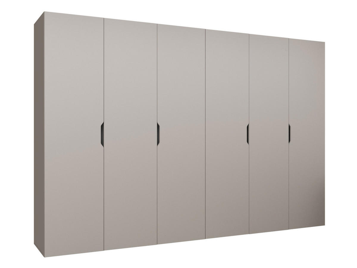 DREHTÜRENSCHRANK Malaga 300 - Kaschmir, Holzwerkstoff (300/202/52cm) - MIRJAN24