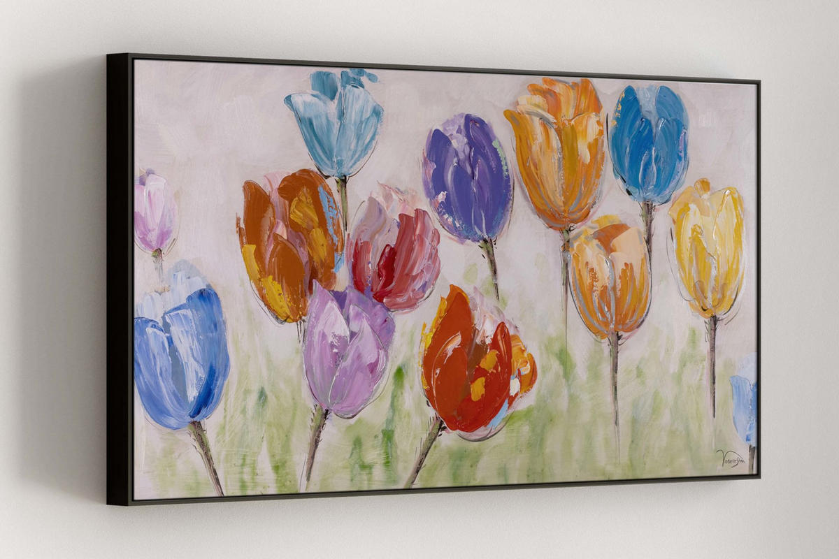 OLEJOMALBA 120/60 cm, Zvířata - různobarevná, dřevo/textil (120/60cm) - KUNSTLOFT