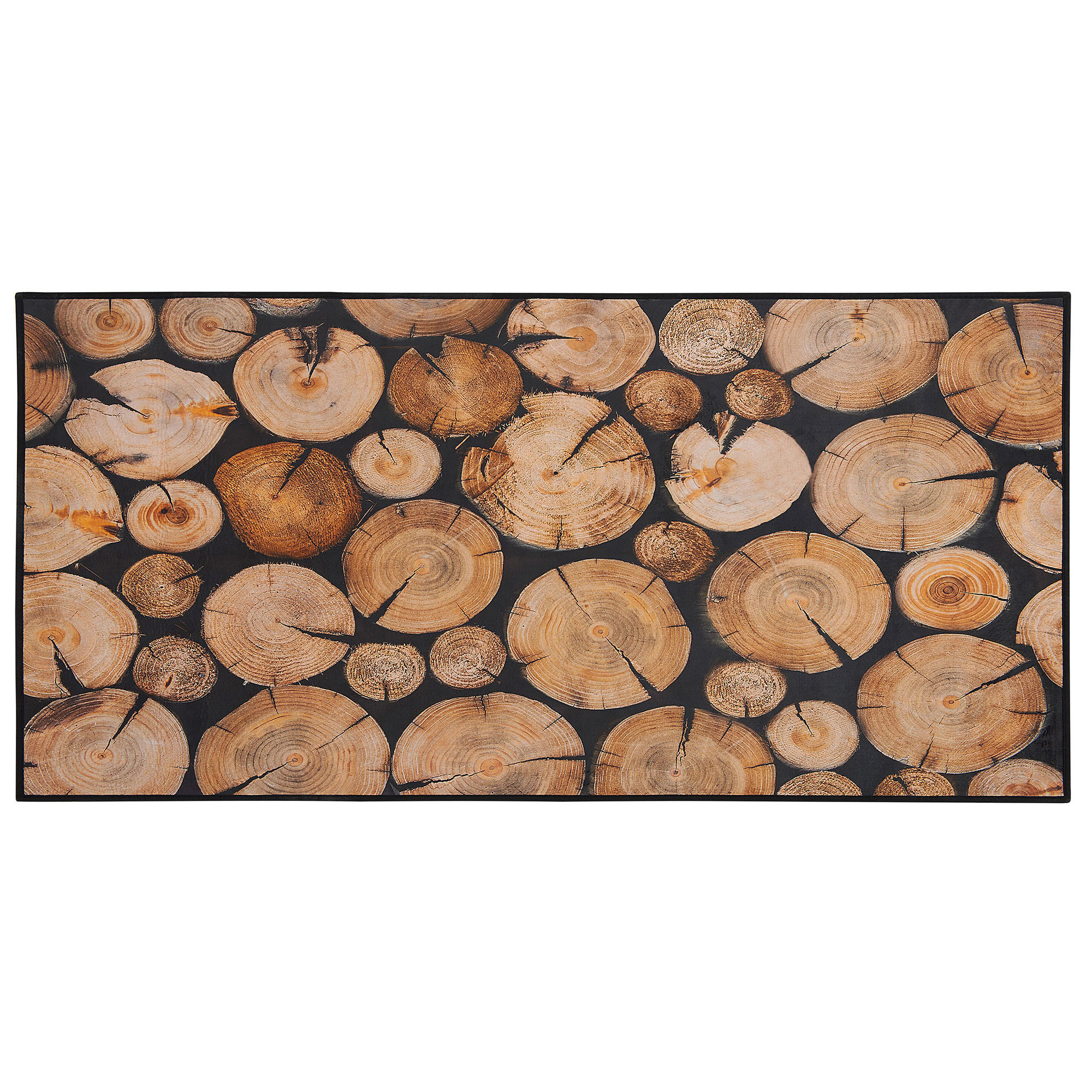 KURZFLOR-TEPPICH Kardere 150/80 cm - Braun, Kunststoff (80/150cm) - Beliani