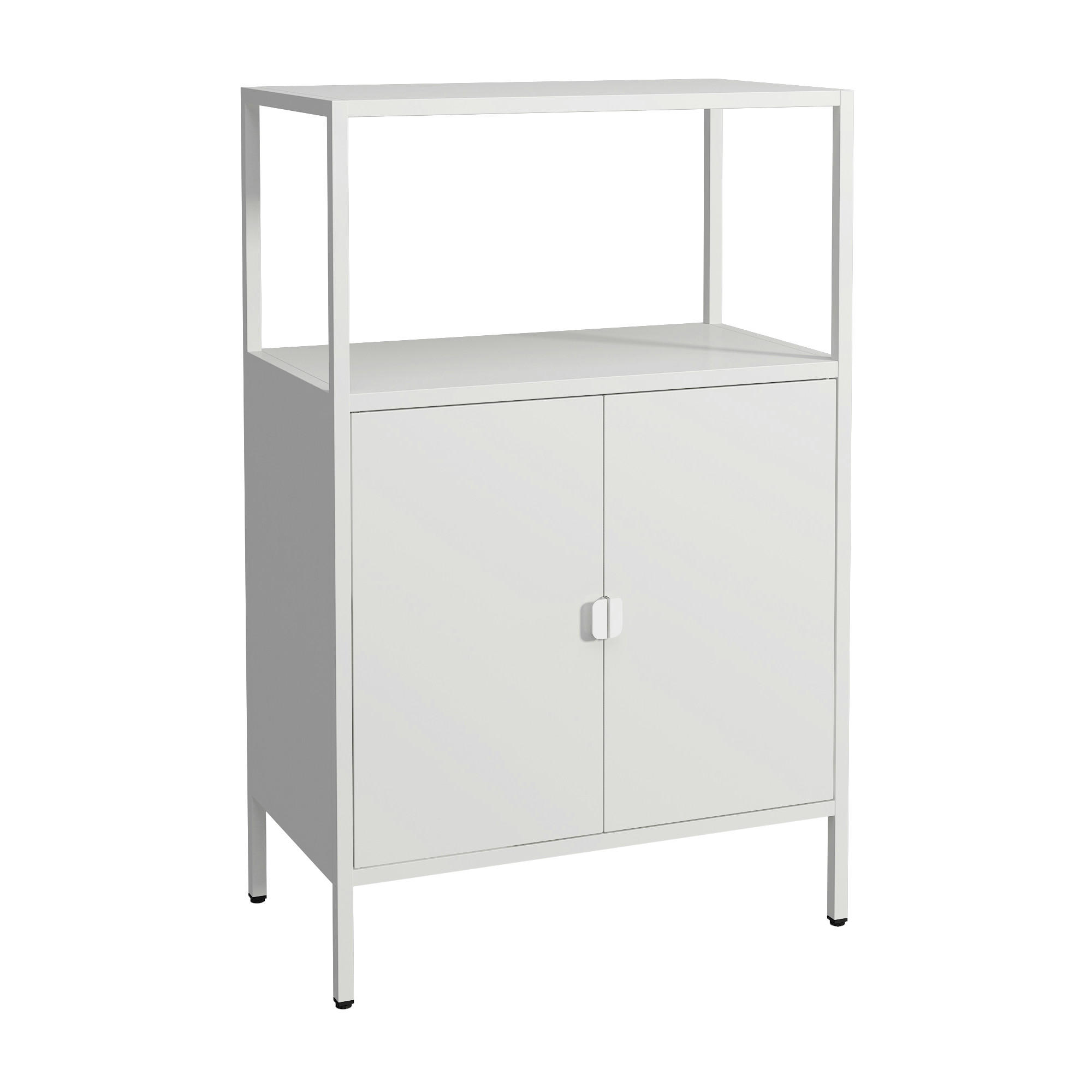 AKTENSCHRANK Hailuoto - Hellgrau, Metall (70/110/40cm) - [en.casa]