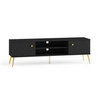 TV-MÖBEL Manoé Schwarz - Schwarz, Holzwerkstoff (160/49/40cm) - Petits-meubles