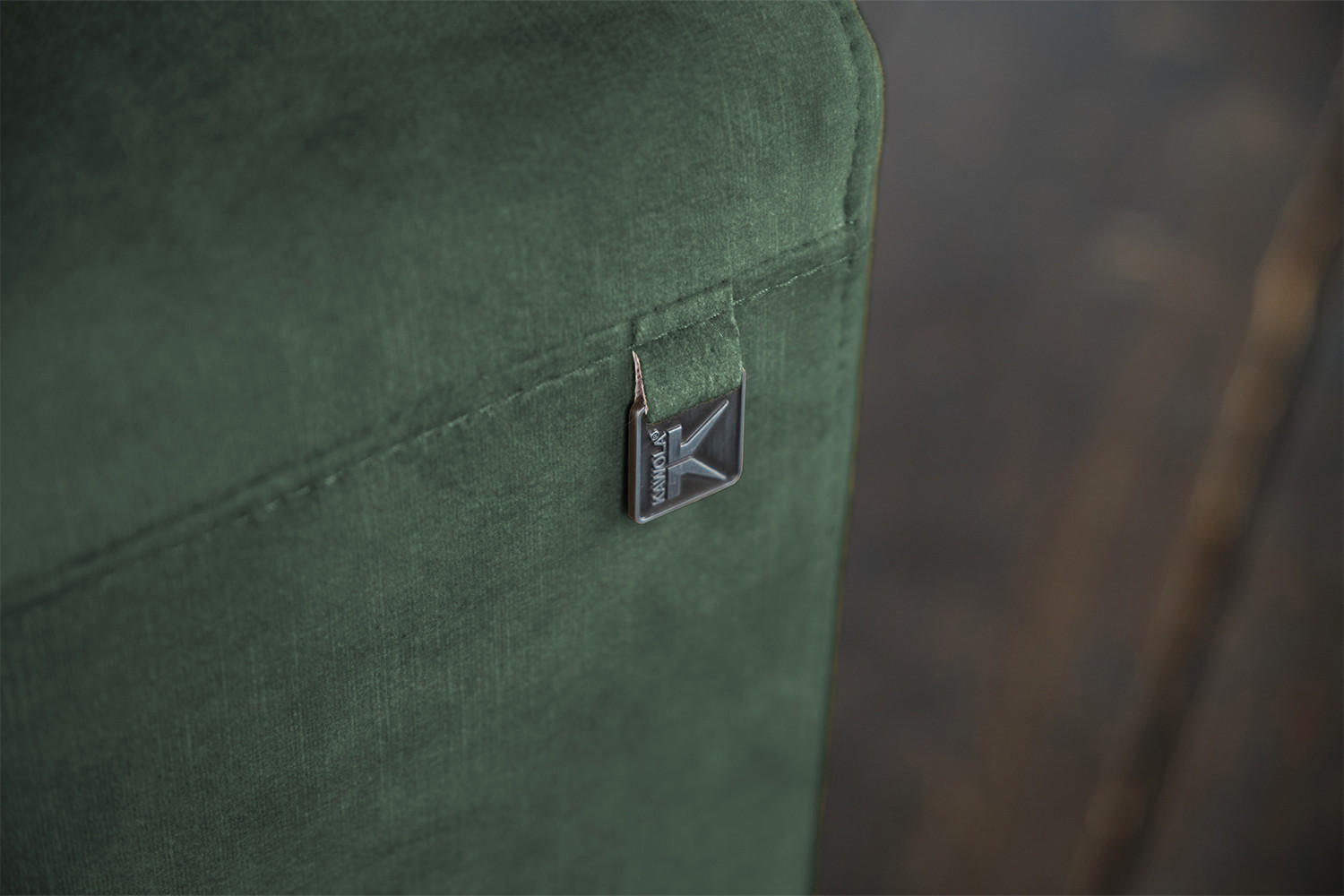 SOFA NILO Grün Velvet - Silberfarben/Grün, Textil (220/77/87cm) - KAWOLA