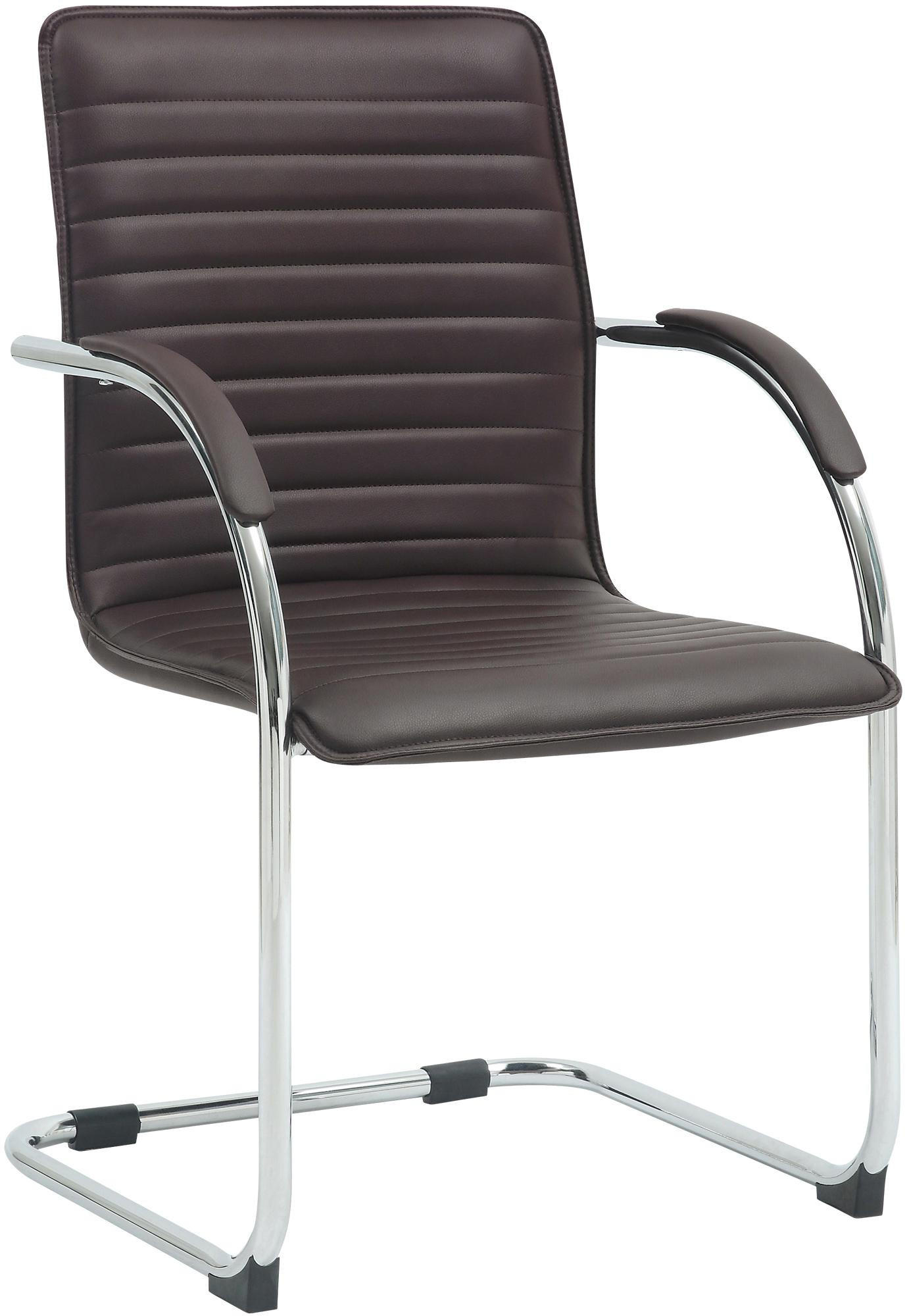 SCHWINGSTUHL Lederlook braun - Braun, Textil/Metall (56/95/60cm) - CLP