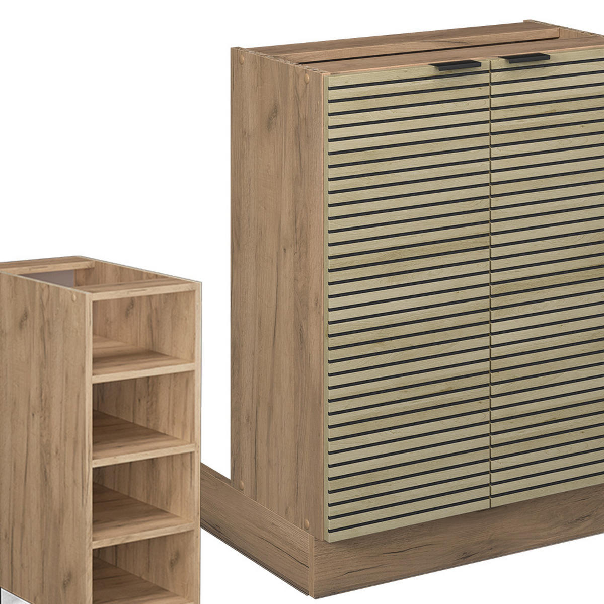 KUCHYŇSKÝ OSTROV Fame-Line Dubový panel - medově dubová/barva dubu, kompozitní dřevo (90/82/60cm) - Vicco