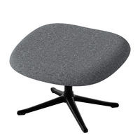 POLSTERHOCKER - Schwarz/Grau, Textil/Metall (53/37/46cm) - home24