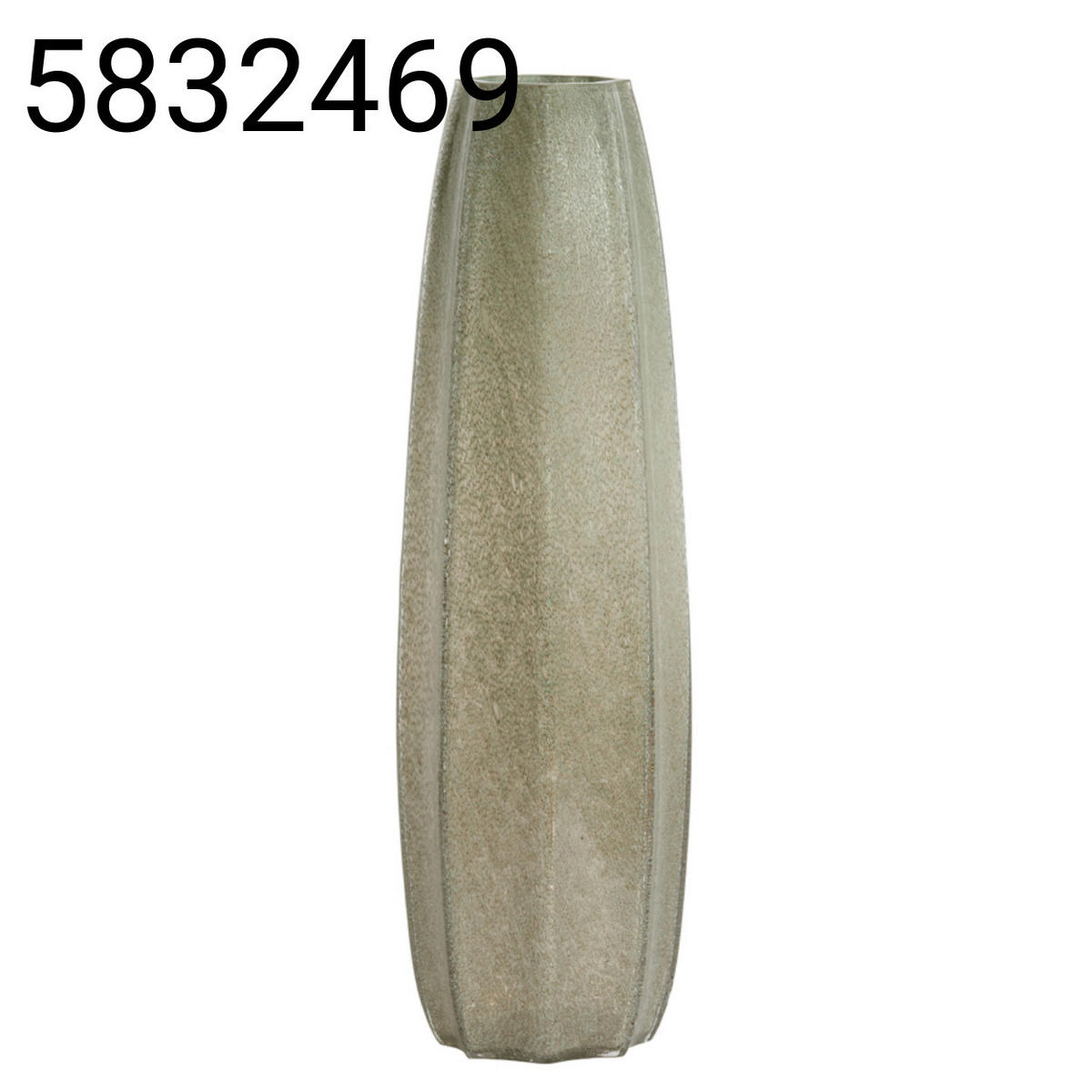 VASE Bradley - Grün - 17/17/60 cm - Grün, Glas (60cm) - Light & Living