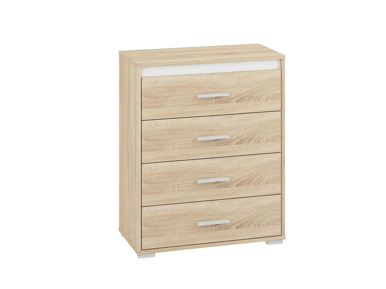 KOMMODE Avo Sonoma Eiche, Absetzung austauschbar 69 / 34 / 85cm - Braun, Holz/Holzwerkstoff (69/85/34cm) - Feldmann-Wohnen