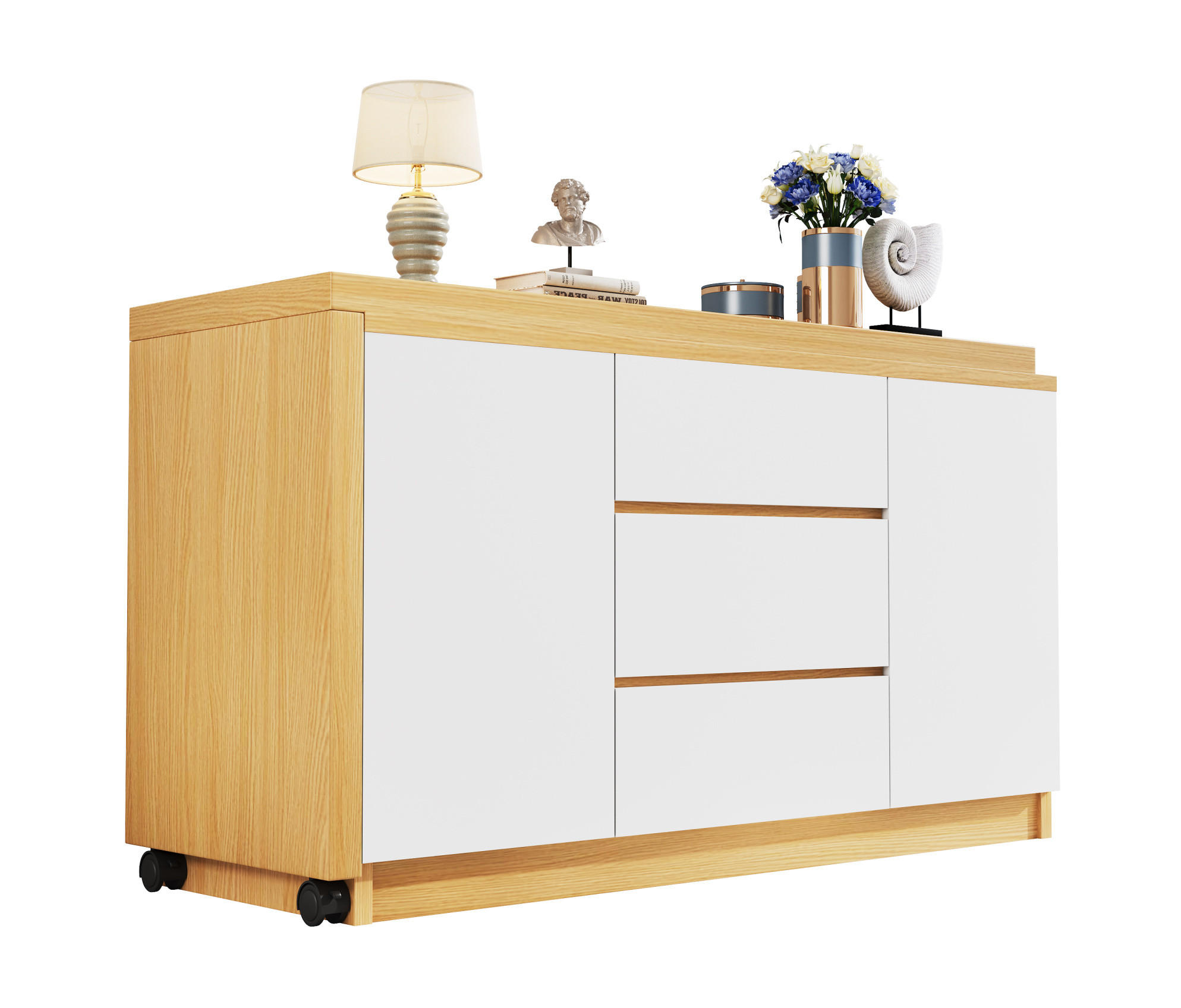 Meubliv Schreibtisch Eiche 50x76.5x120 cm