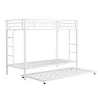 ETAGENBETT Eisenrahmenbett Weiß 90x200 cm - Weiß, Metall (90/200cm) - ComfortXL