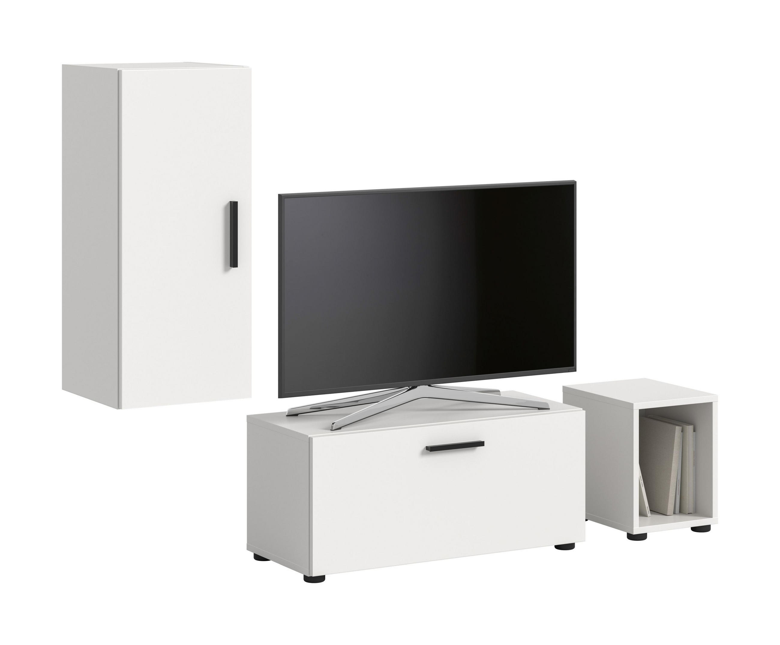 WOHNWAND The One weiß 75/34/34 cm - Weiß, Holzwerkstoff (75/34/34cm) - Xonox