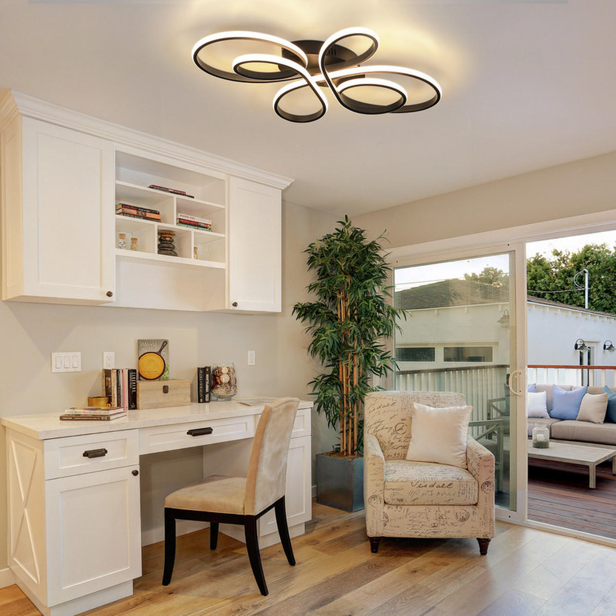 LED-DECKENLEUCHTE Fields II 40/26.5/3.5cm - Schwarz, Metall (40/26.5/3.5cm) - Nettlife