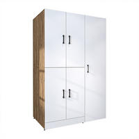 WASCHMASCHINENSCHRANK DORA-I 115cm Breit, 186cm Hoch - Eiche Bianco, Holzwerkstoff (115/186/73.8cm)