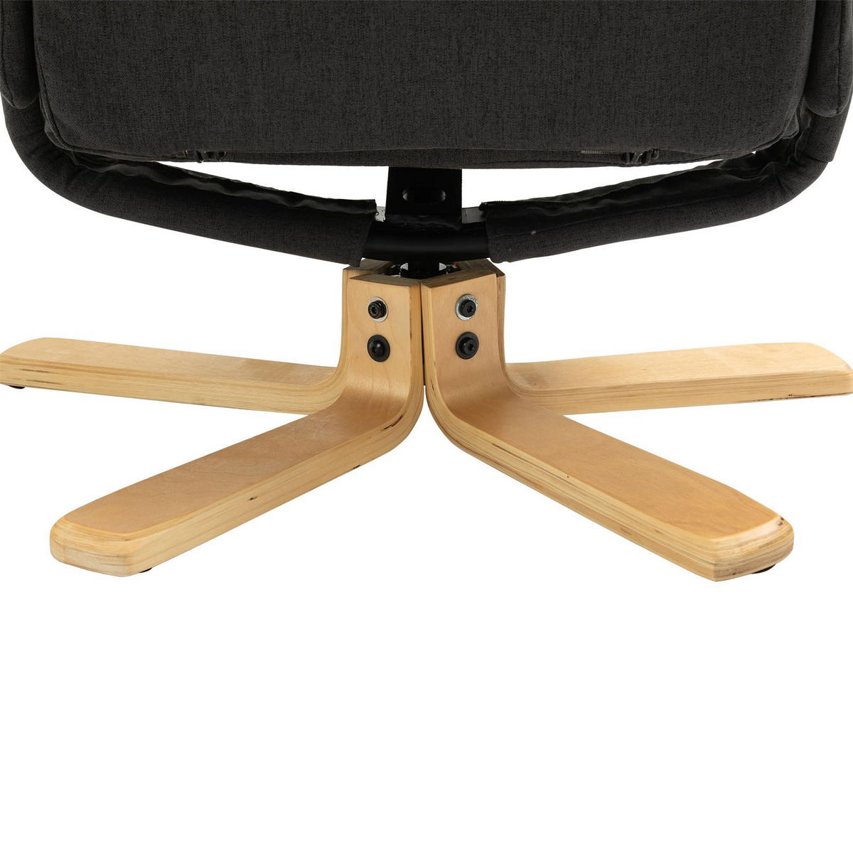 RELAXSESSELSET CHARLY - Anthrazit, Textil (76/87/61cm) - IDIMEX