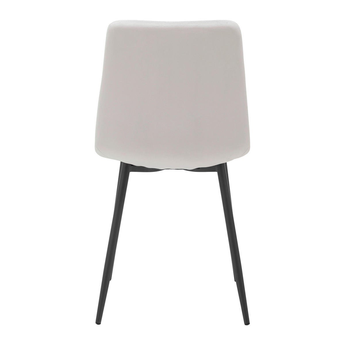 STUHL Ria Hellgrau Samt Gepolstert - Hellgrau, Holz (43.5/87/54cm) - Bessagi Home