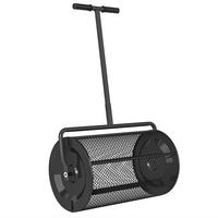 KOMPOSTSTREUER DE-10043 Schwarz - Schwarz, Metall (40/112/70cm) - ComfortXL