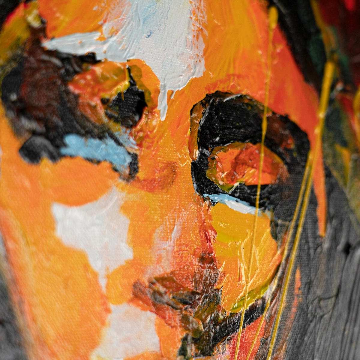 GEMÄLDE Symphonie der Farben Schattenfugenrahmen Schwarz 60x40 cm - Schwarz, Holz (60/40cm) - YS-art gallery