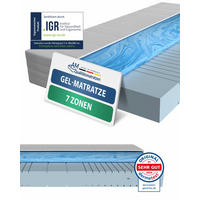 GELMATRATZE 180/200 cm H3 - 20cm Höhe & Toledo Bezug - Weiß, Textil (180/200cm) - AM Qualitätsmatratzen