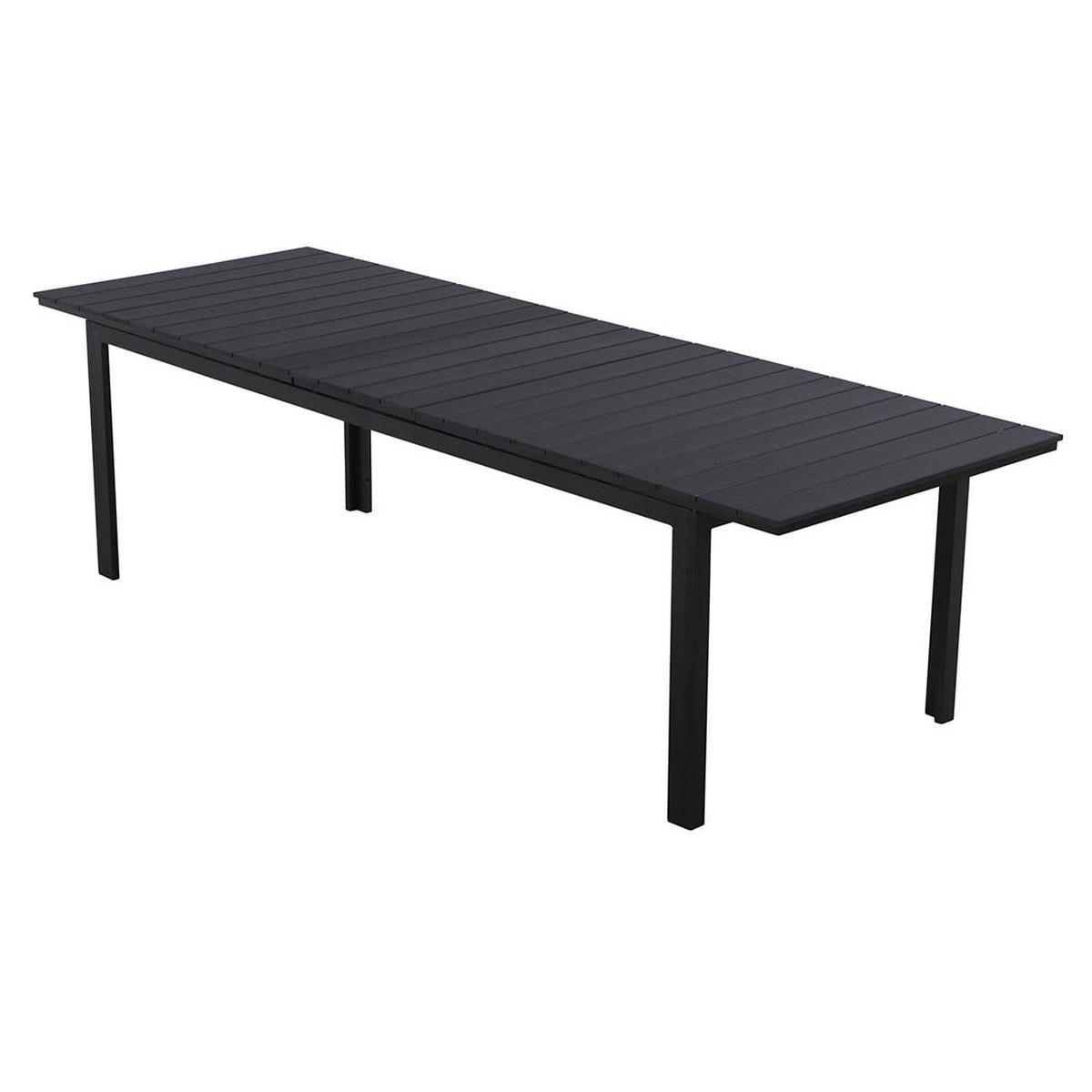 GARTENTISCH Willy Schwarz 230/95/76 cm - Schwarz, Metall (95/230/76cm) - ebuy24