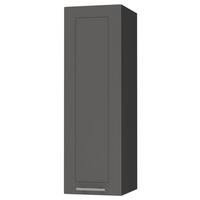 KÜCHENHÄNGESCHRANK Kvantum W4/20 Graphit Matt / Schwarz Matt 20 / 32,5 / 96cm - Schwarz/Graphitfarben, Holz/Holzwerkstoff (20/96/32.5cm) - Feldmann-Wohnen