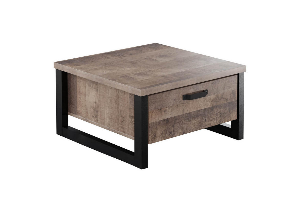 COUCHTISCH Emile Eiche Dekor - Eichefarben, Holzwerkstoff (45/80/80cm) - ebuy24