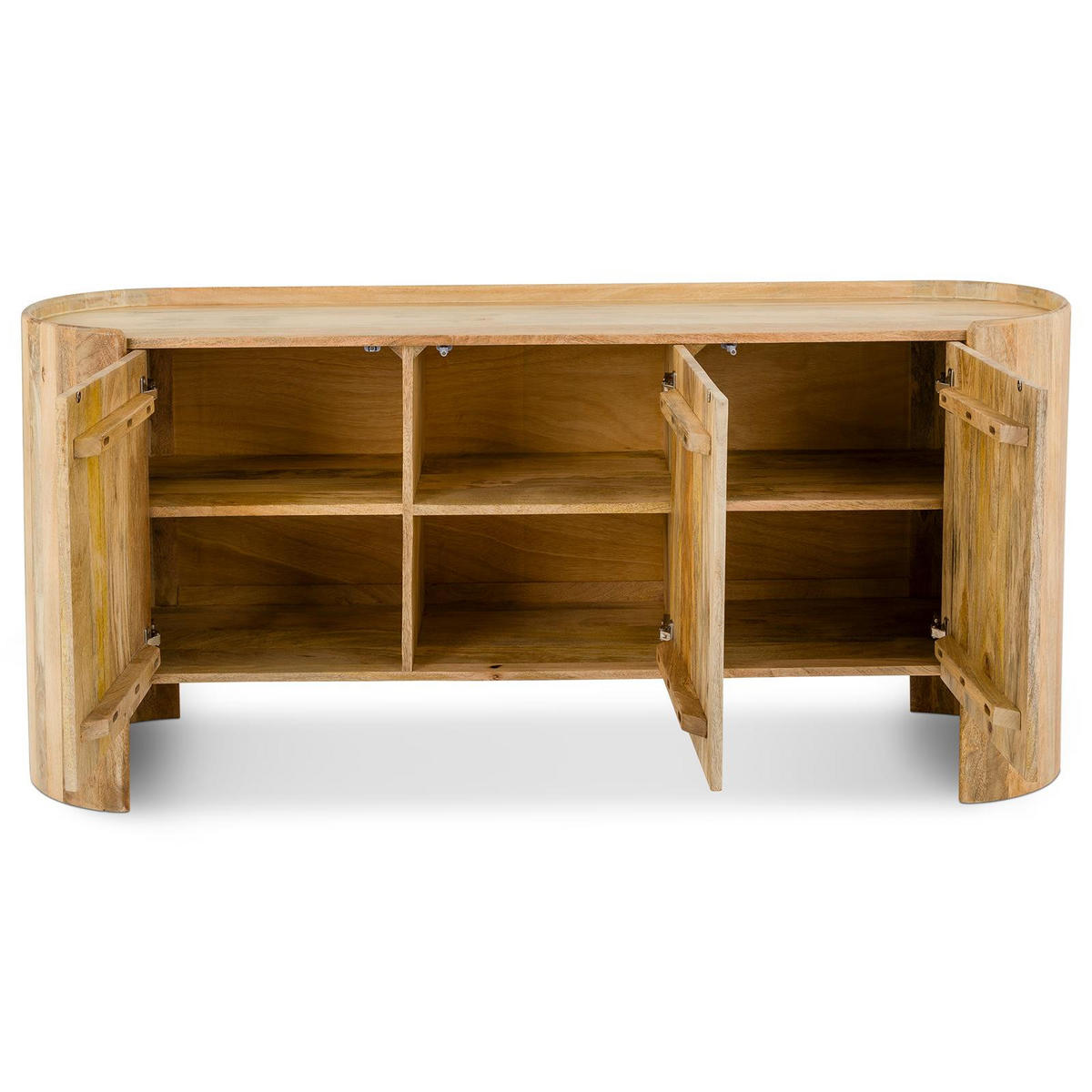 SIDEBOARD BHARAT natur - Naturfarben, Holz (165/74/40cm) - IDIMEX