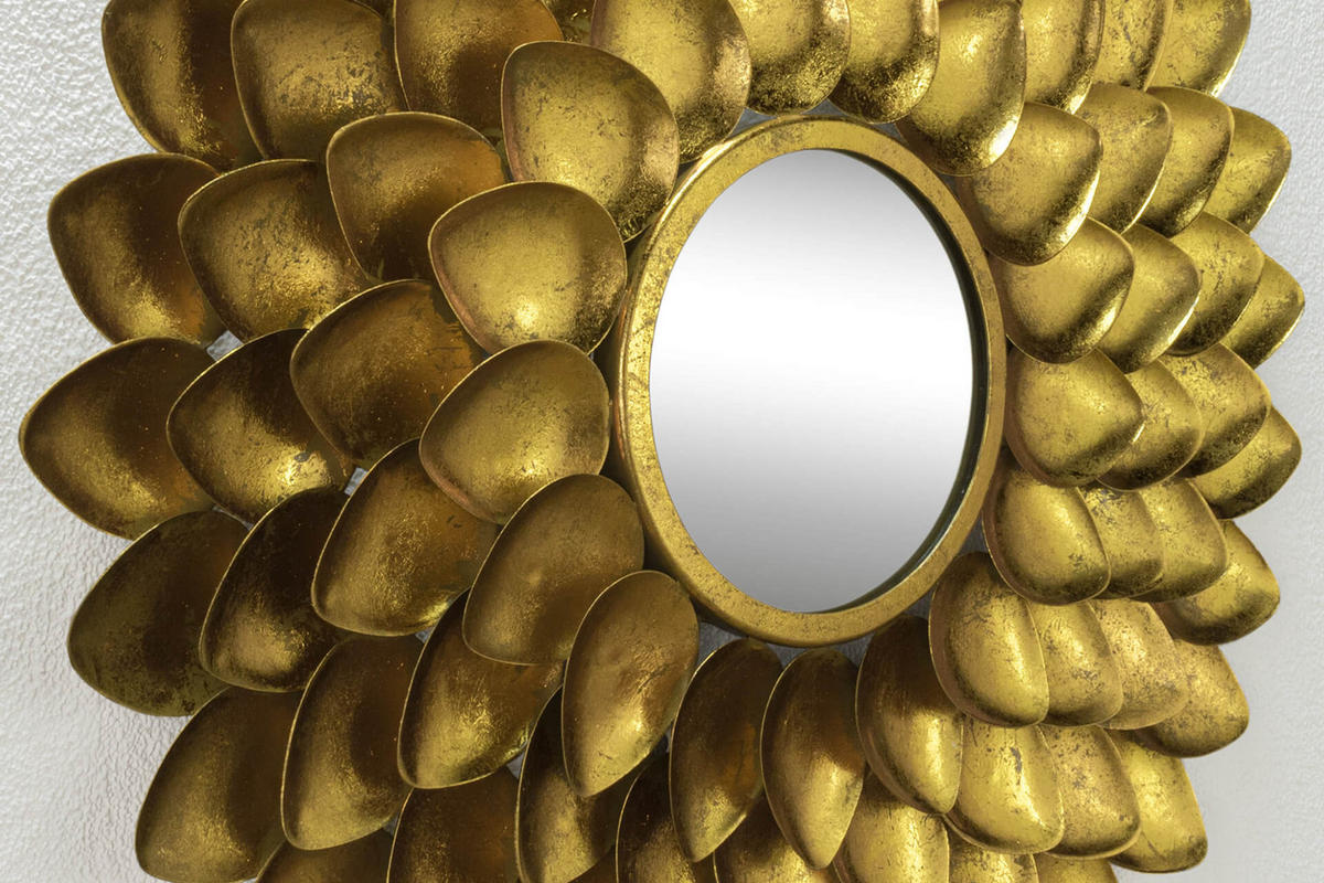 WANDSPIEGEL Gold 74,5/75 cm - Goldfarben, Metall (5.21/75/4cm) - KUNSTLOFT