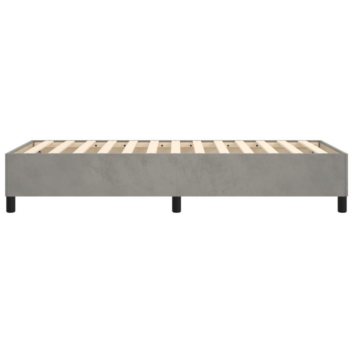 POLSTERBETT Racanelli 100/203 cm - Hellgrau, Holzwerkstoff (100/200cm) - Nettlife