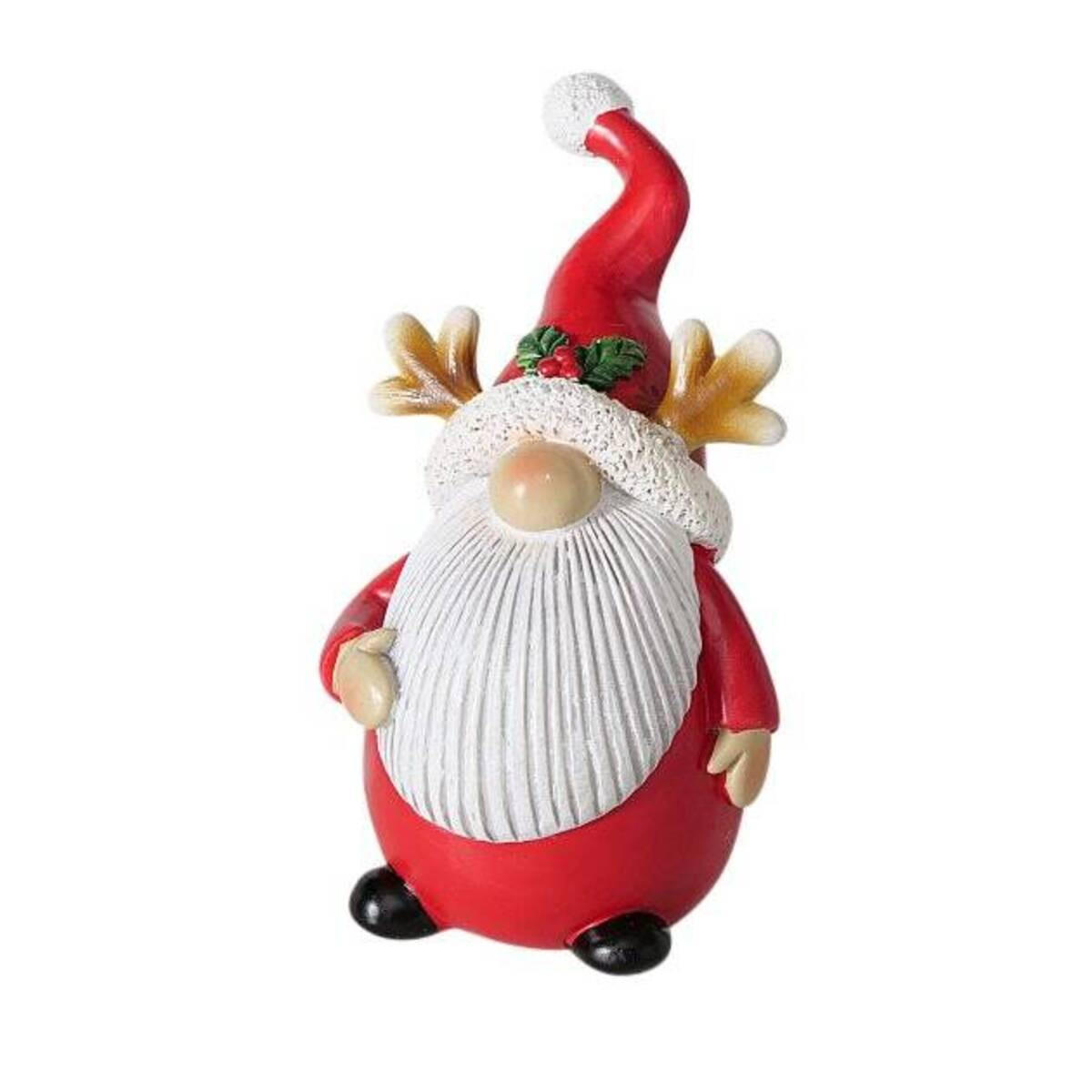 Boltze Home Weihnachtsfigur Rot 7x10.5x6 cm