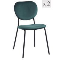 STUHL 2er-Set Wolle Grün - Grün, Textil (49/82.5/54.5cm) - Nordlys