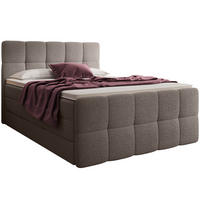 BOXSPRINGBETT Madison 2 braun 160/200 H3/H4 Boucle - Braun, Textil (160/200cm) - wonello