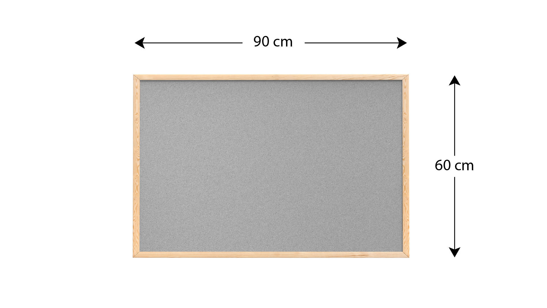 Thumbnail - ALLboards Hellgrau, Grau, Holz, 90x60x1.5 cm, Dekoration, Magnettafeln & Pinnwände