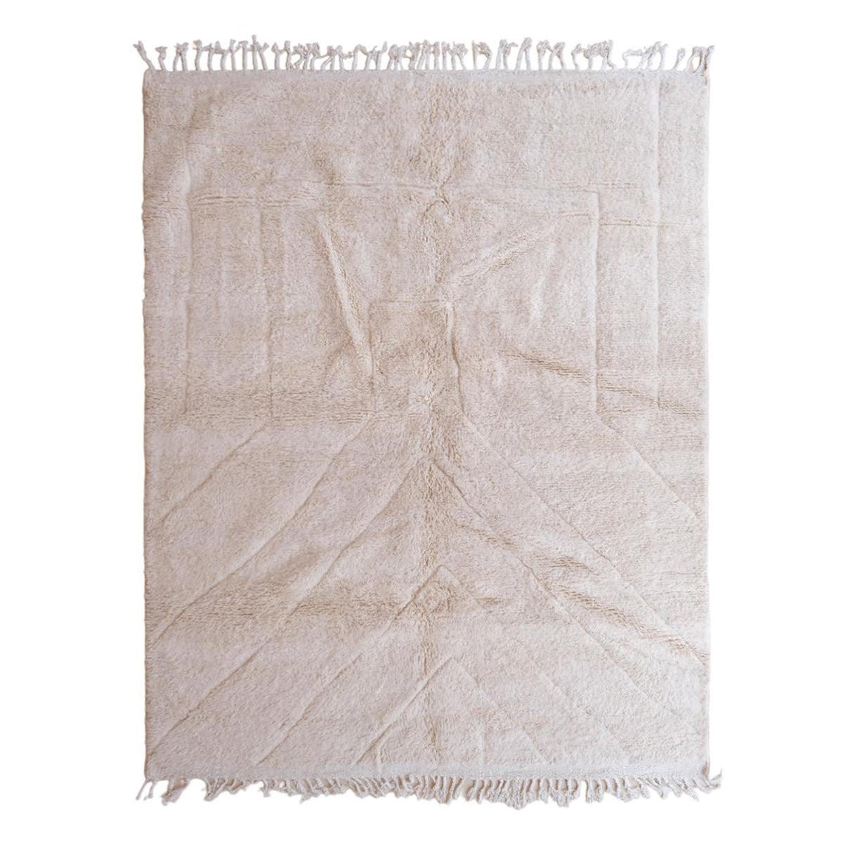 BERBERTEPPICH aus reiner Wolle 217x 291 cm - Weiß, Naturmaterialien (217/291cm) - AFK Living