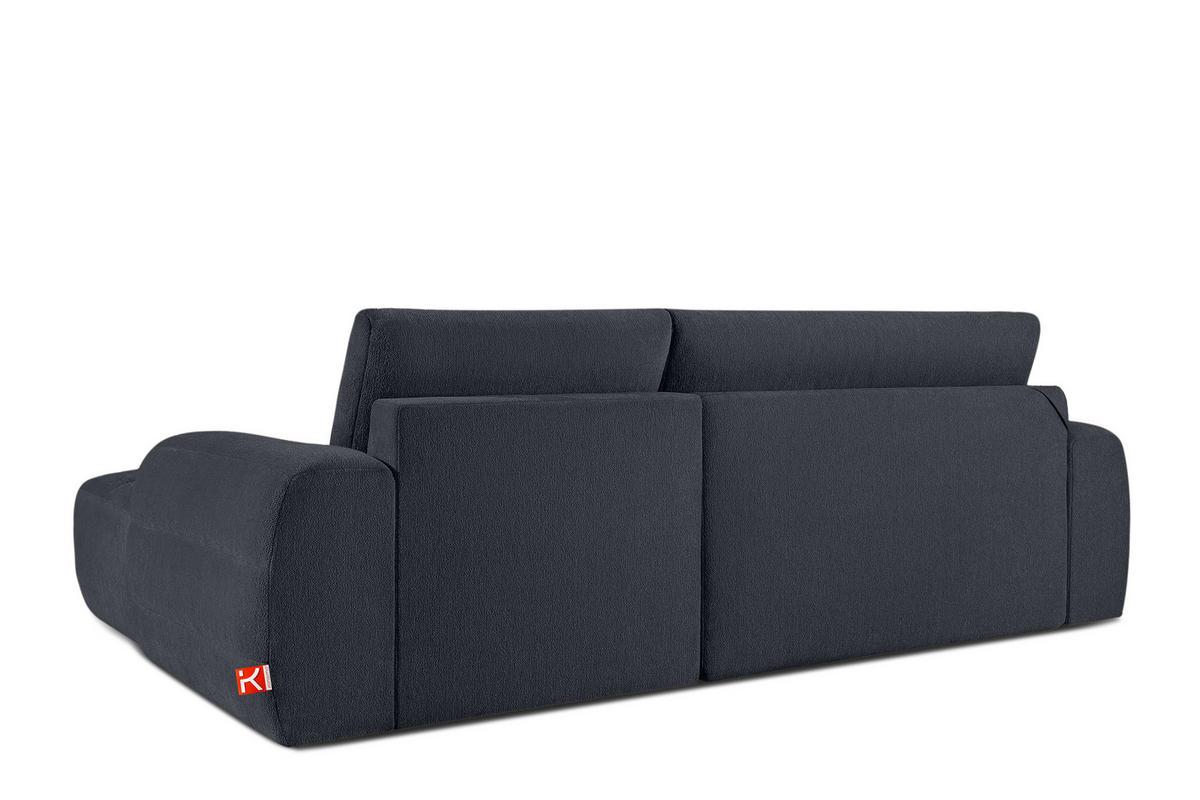 ECKSOFA RECHTS BLUME, Graphit - Graphitfarben, Holz/Holzwerkstoff (271/164cm) - KONSIMO®