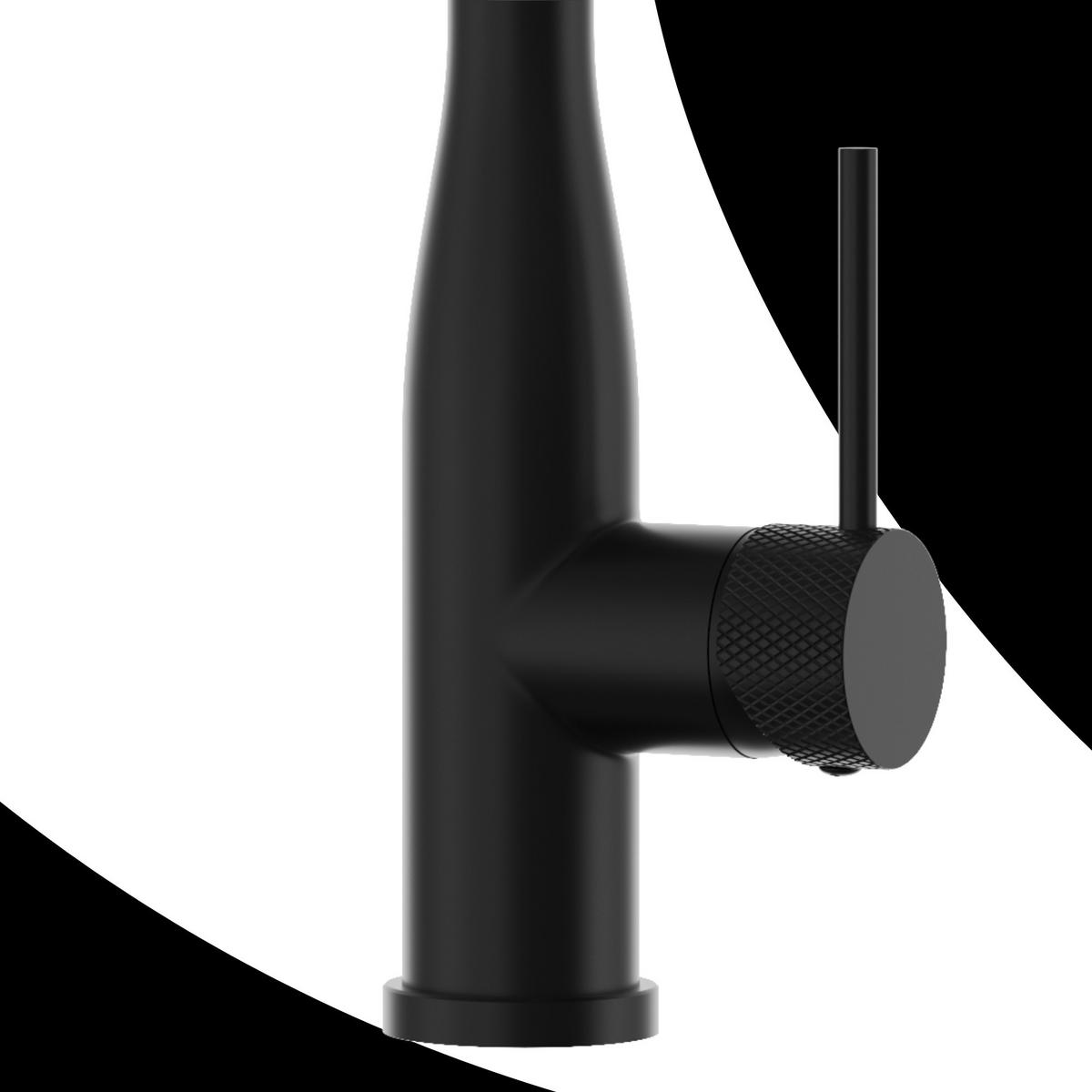 KÜCHENARMATUR Vector Schwarz - Schwarz, Metall (27/46/27cm) - Granitan