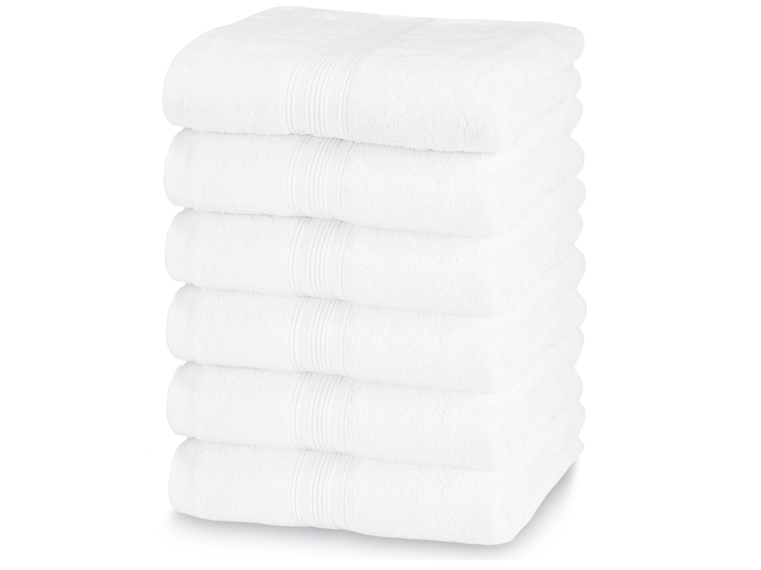 HANDTÜCHER, 6er-Set, 50x100 cm, 100% Baumwolle, Grau - Weiß, Textil (50/100cm) - Zollner