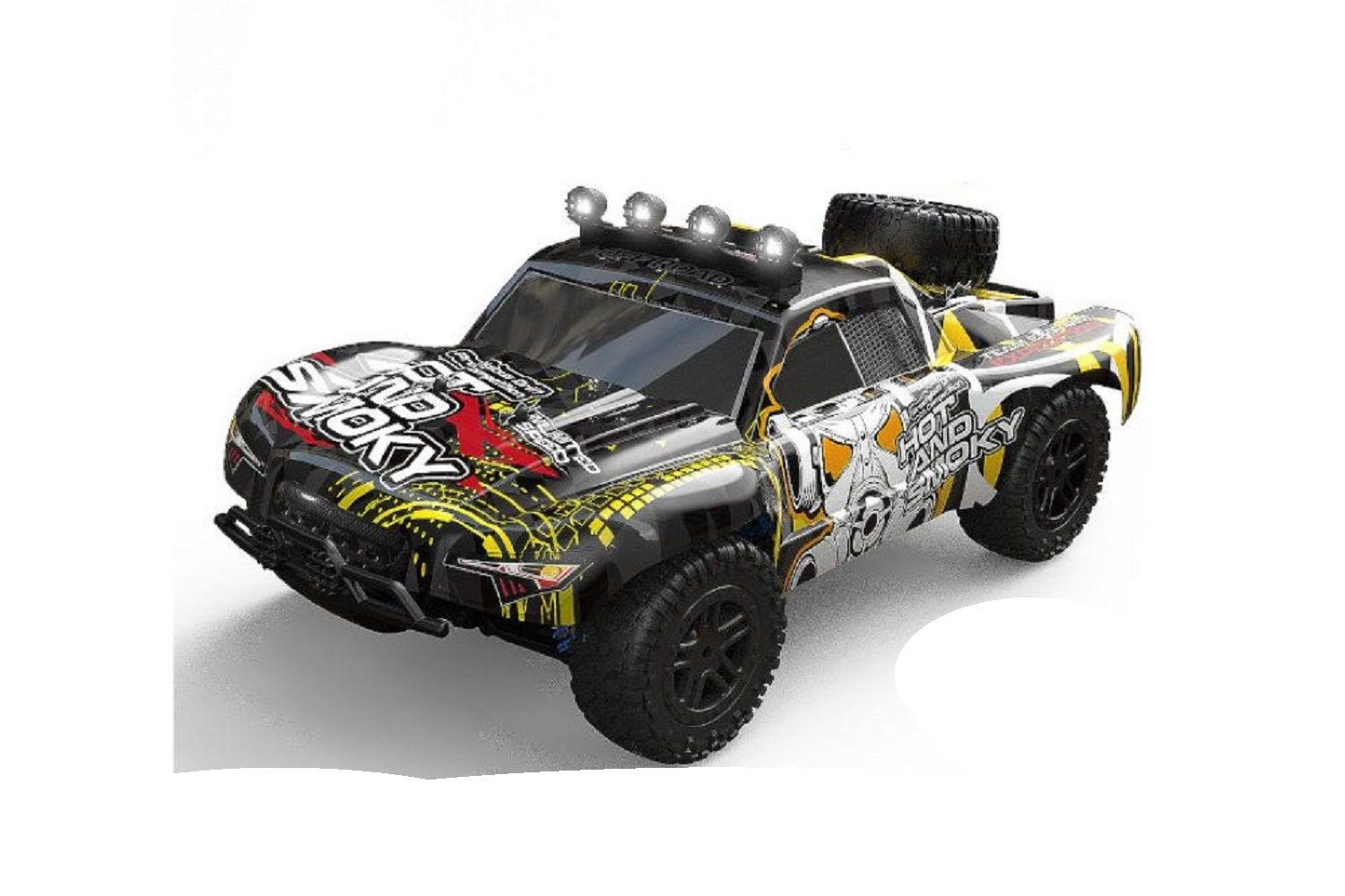 RC BUGGY HS301-1E 1:18 schwarz Allradantrieb, 25A ESC, Stoßdämpfer, Fernbedienung, Akku enthalten - Schwarz, Kunststoff (19/8/29cm) - Es-Toys
