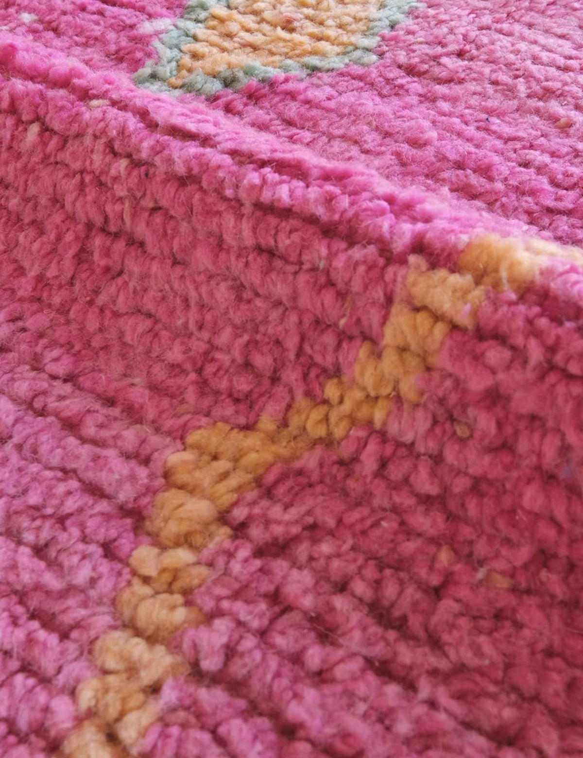 BERBERTEPPICH aus reiner Wolle 172x 273 cm - Pink, Naturmaterialien (172/273cm) - AFK Living