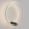 LED-DECKENLAMPE Ring Air Schwarz/Aluminium Ø 60cm - Schwarz/Alufarben, Metall (60/60/3.3cm) - s.luce