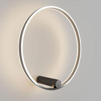 LED-DECKENLAMPE Ring Air Schwarz/Aluminium Ø 60cm - Schwarz/Alufarben, Metall (60/60/3.3cm) - s.luce