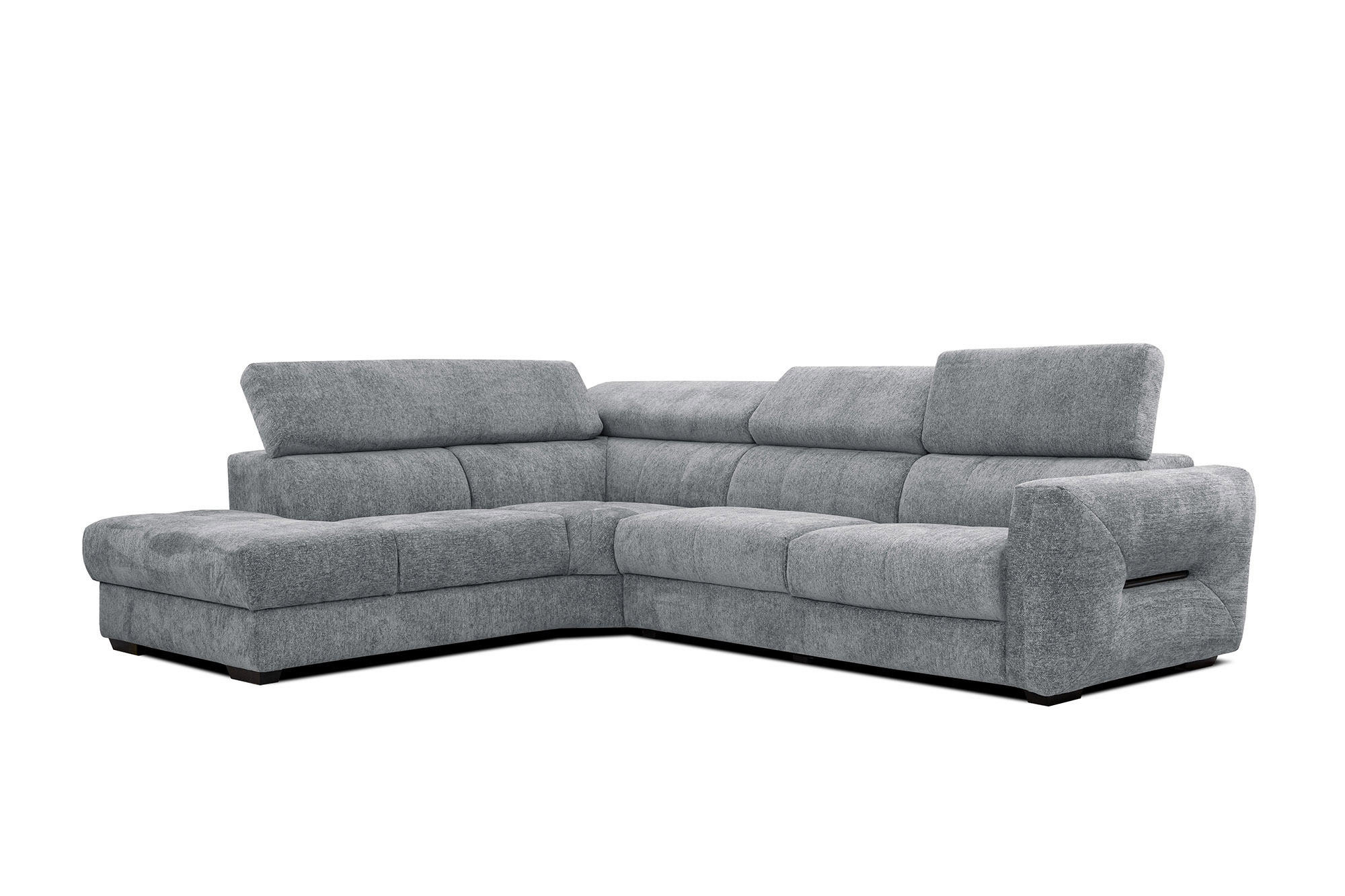 ECKSOFA CALVERA 5-Sitzer, grau - Grau, Holzwerkstoff/Textil (239/298cm) - Courtois Laville