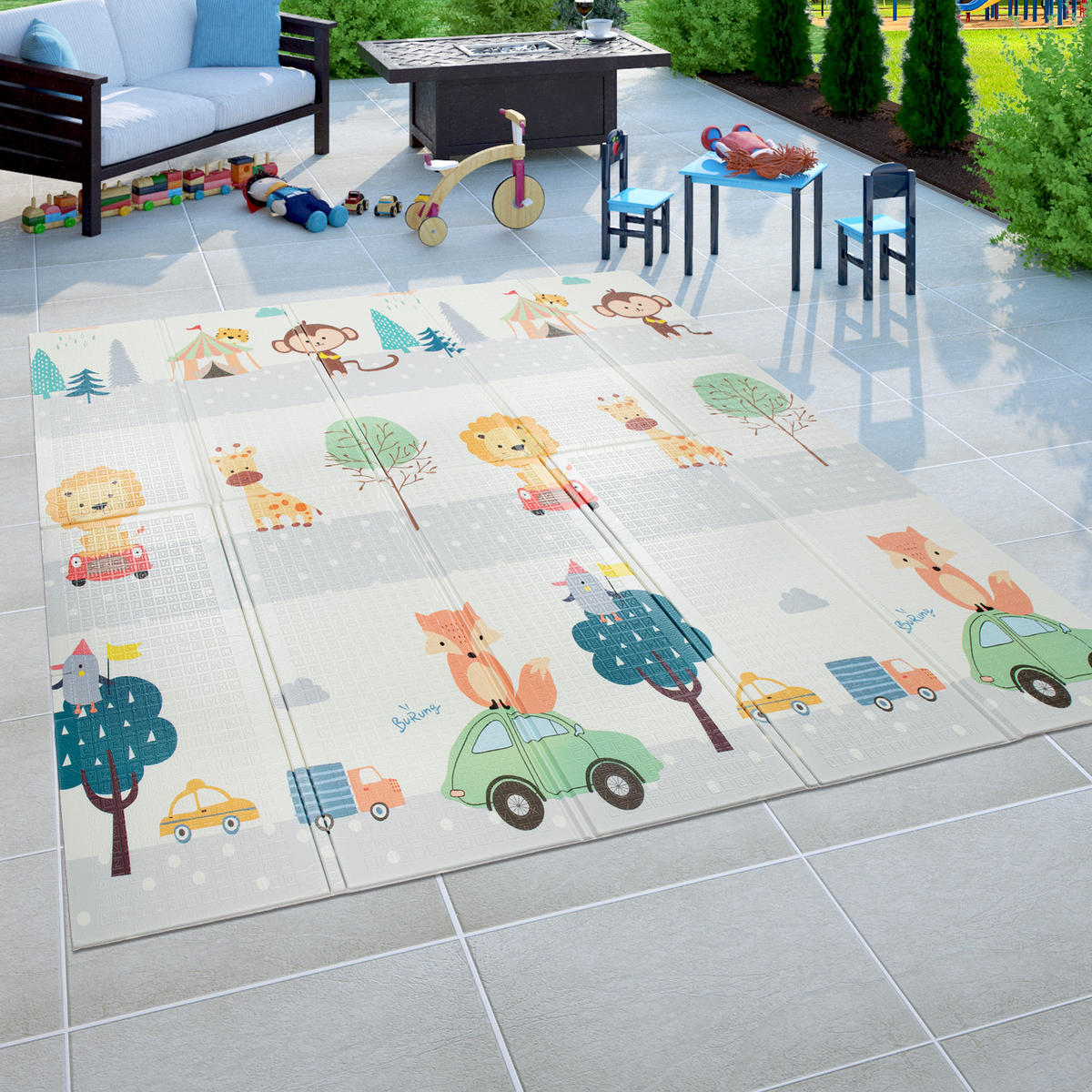 KINDERTEPPICH 150/200 cm Folding Mat 681 - Multicolor, Textil (150/200cm) - Paco Home