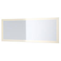 SPIEGEL Lima Creme Hochglanz - Creme, Holzwerkstoff (139/55/2cm) - Vladon