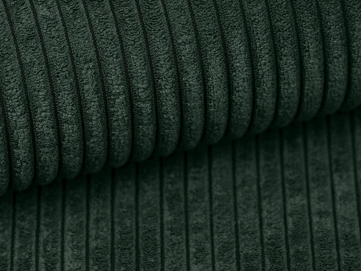 SITZHOCKER - 1 Person - samt - tannengrün Amelia - Waldgrün, Textil (102/42/69cm) - Vente-Unique