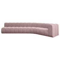 ECKSOFA modulares Sofa Karex-L2 - 399x194x70 cm Rosa - Rosa, Holzwerkstoff/Textil (399/194cm) - ALTDECOR
