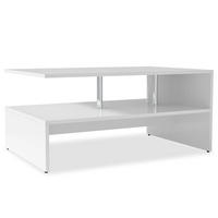 COUCHTISCH Moderner 90/59/42 cm aus Holzwerkstoff Weiss mit Einzigartiges Design - Weiß, Holz (59/90/42cm) - vidaXL